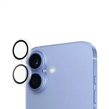 PanzerGlass® Hoops® kaamera objektiivi kaitseklaas läbipaistev iPhone 16 | 16 Plus