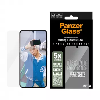 PanzerGlass ® Keraamiline ekraanikaitse Samsung Galaxy S25+ | S24+ | Ultra-Wide Fit koos EasyAligneriga