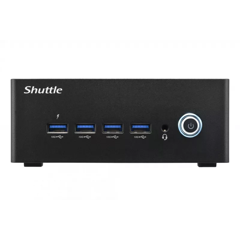 Shuttle Nano PC NT10H5, Intel Core Ultra 5 125H, Intel Arc graafika, 2xHDMI, 2xUSB 4.0 (DP), 2x2.5Gbit LAN, koos VESA 24/7 pideva tööga