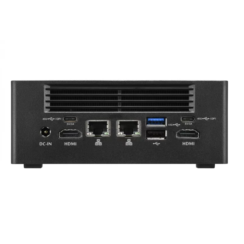 Shuttle Nano PC NT10H5, Intel Core Ultra 5 125H, Intel Arc graafika, 2xHDMI, 2xUSB 4.0 (DP), 2x2.5Gbit LAN, koos VESA 24/7 pideva tööga