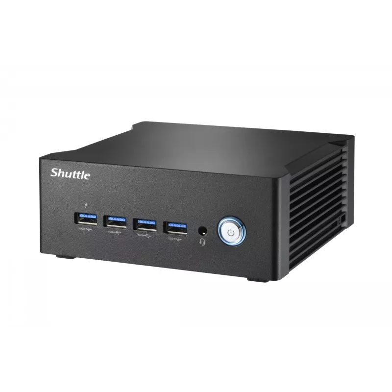 Shuttle Nano PC NT10H5, Intel Core Ultra 5 125H, Intel Arc graafika, 2xHDMI, 2xUSB 4.0 (DP), 2x2.5Gbit LAN, koos VESA 24/7 pideva tööga