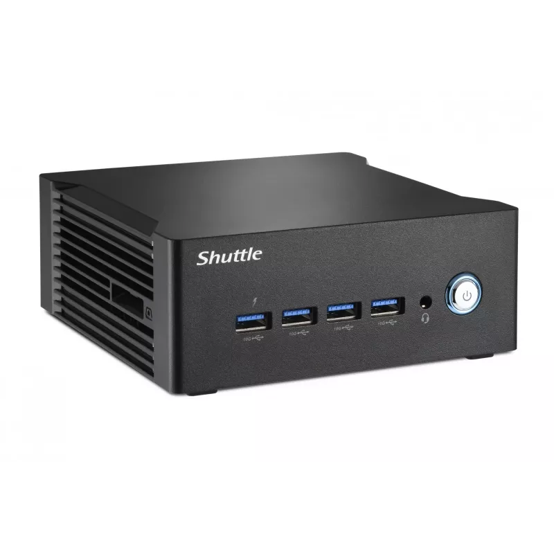 Shuttle Nano PC NT10H5, Intel Core Ultra 5 125H, Intel Arc graafika, 2xHDMI, 2xUSB 4.0 (DP), 2x2.5Gbit LAN, koos VESA 24/7 pideva tööga