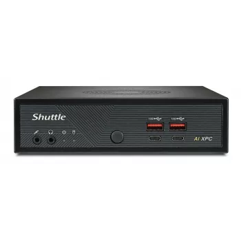 Shuttle Slim AI PC DN11H7 Intel Core Ultra 7 155H, Intel Arc graafika, 2xHDMI, 2x DP, 4x 2.5 Gbit LAN, VESA, 24/7 pidev töö