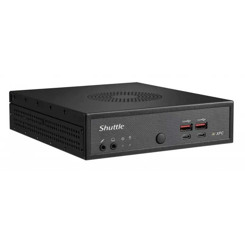 Shuttle Slim AI PC DN11H7 Intel Core Ultra 7 155H, Intel Arc graafika, 2xHDMI, 2x DP, 4x 2.5 Gbit LAN, VESA, 24/7 pidev töö