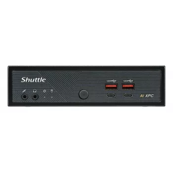 Shuttle Slim AI PC DN11H9 Intel Core Ultra 9 185H, Intel Arc graafika, 2xHDMI, 2x DP, 4x 2.5 Gbit LAN, VESA, 24/7 pidev töö