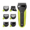 Braun Series 3 Shave&Style 300BT elektriline pardel, meeste pardel, must/volt roheline