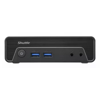 Shuttle Nano PC NE10N, Intel N 100, 1x HDMI, 1x DP, 6x USB, 1x LAN, ventilaatorita, 24/7 pidev töö, koos VESA kinnitusega