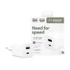 PanzerGlass empower™ by ® Turbo 35W Charger incl. USB-C + USB-A | EU Plug | Silver Valge