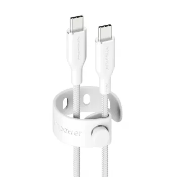 PanzerGlass empower™ by ® Racing 240W USB-C to USB-C kaabel | USB 2.0 | 2 m | hõbevalge