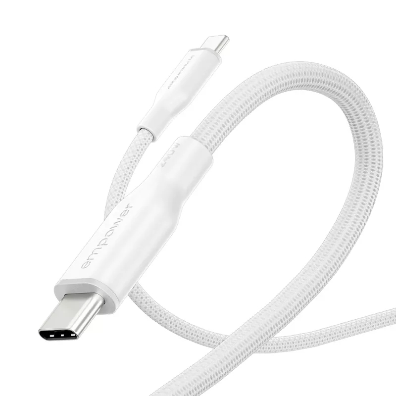 PanzerGlass empower™ by ® Racing 240W USB-C to USB-C kaabel | USB 2.0 | 2 m | hõbevalge