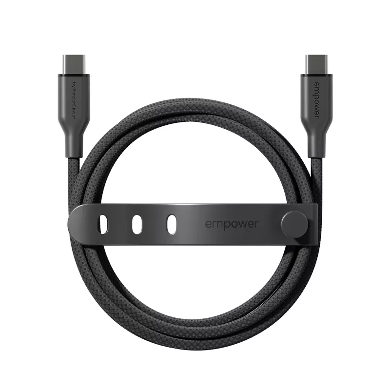 PanzerGlass empower™ by ® Racing 60W USB-C–USB-C kaabel | USB 2.0 | 1.2 m | kosmosemust