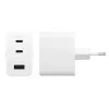PanzerGlass empower™ by ® Turbo 70W Multiple Charger incl. 2 x USB-C + USB-A | EU Plug | Silver Valge