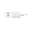 PanzerGlass empower™ by ® Turbo 45W Charger incl. 2 x USB-C | EU Plug | Silver Valge