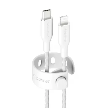 PanzerGlass empower™ by ® Racing 60W USB-C to Lightning kaabel | USB 2.0 | 1,2 m | Hõbevalge