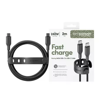 PanzerGlass empower™ by ® Racing 240W USB-C to USB-C kaabel | USB 2.0 | 2 m | kosmosehall