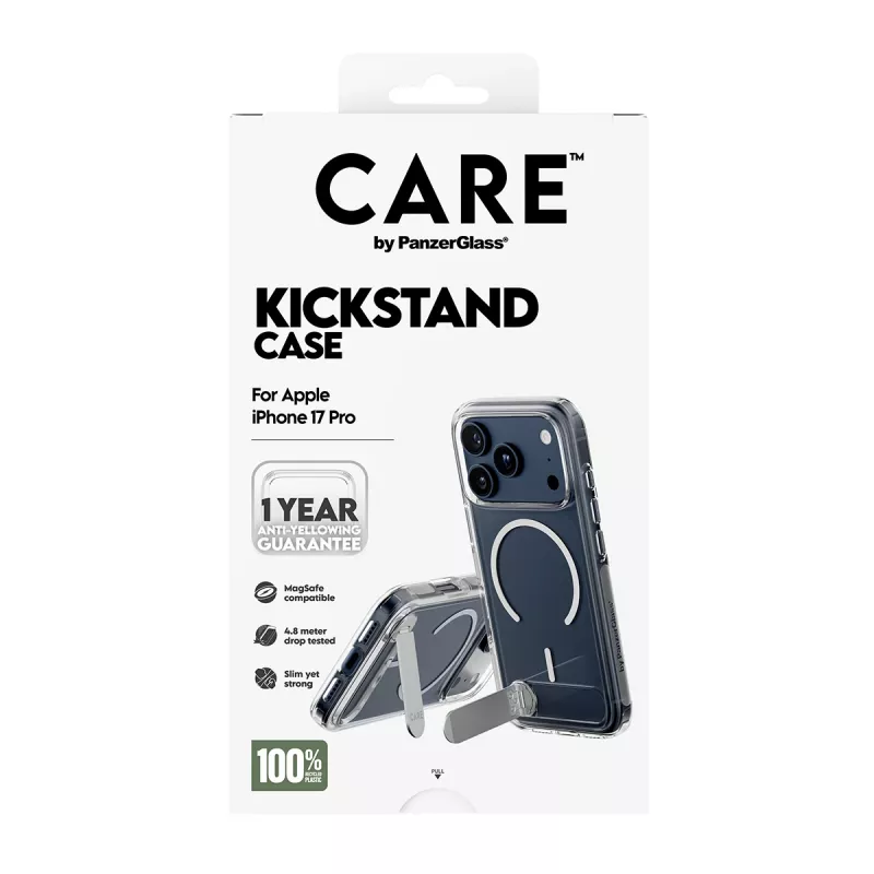 PanzerGlass CARE™ by ® Case läbipaistev alusega ja MagSafe'iga iPhone 17 Pro