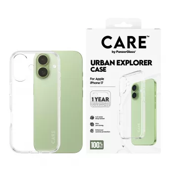 PanzerGlass CARE™ by ® Urban Explorer ümbris läbipaistev iPhone 17