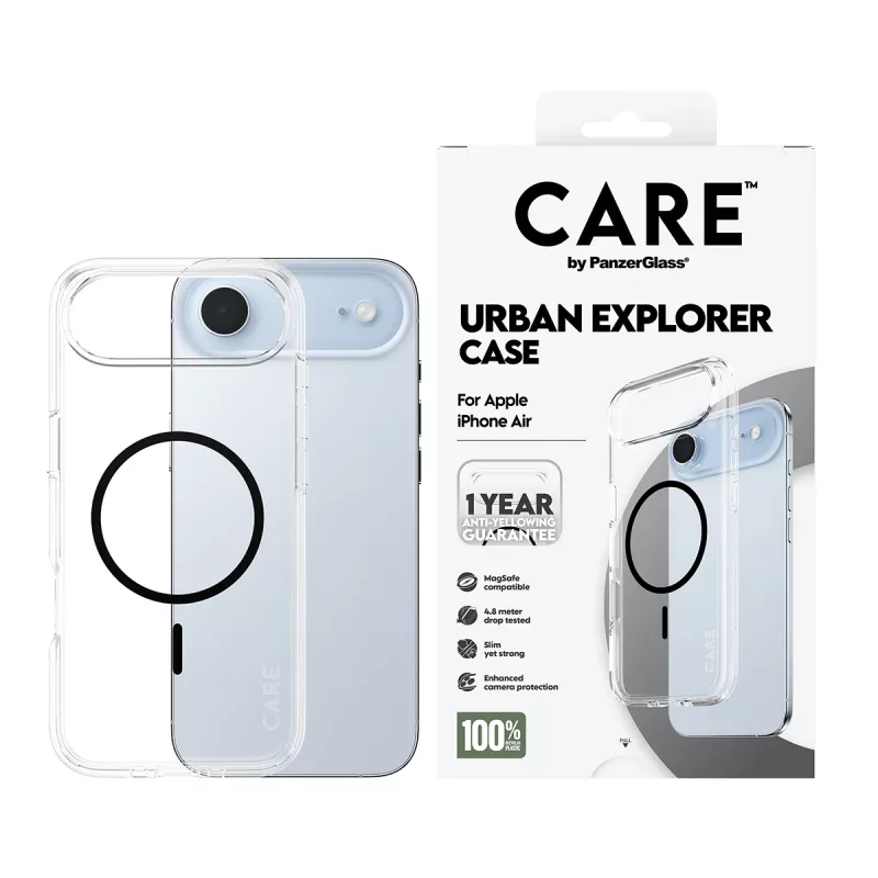 Cover PanzerGlass CARE by Flagship ümbris Transparent Urban Explorer Must MagSafe iPhone 17 Air