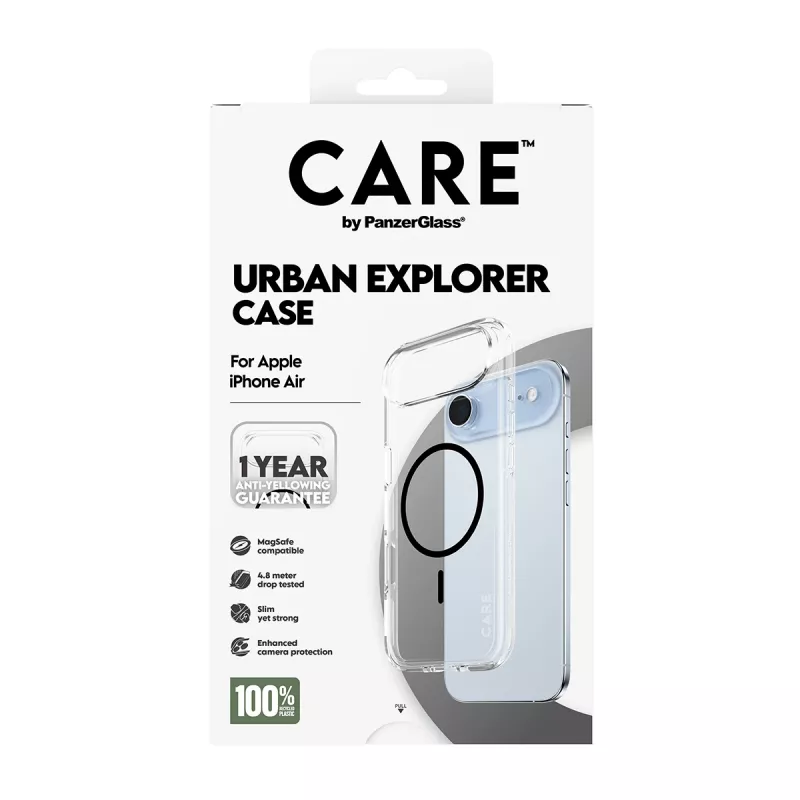 Cover PanzerGlass CARE by Flagship ümbris Transparent Urban Explorer Must MagSafe iPhone 17 Air