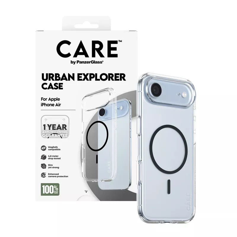 Cover PanzerGlass CARE by Flagship ümbris Transparent Urban Explorer Must MagSafe iPhone 17 Air