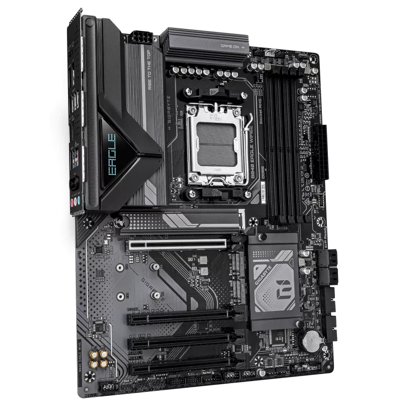 GIGABYTE B840 EAGLE WIFI6E emaplaat - AMD Ryzen 9000 protsessoritele, 8+2+2 faasi VRM, kuni 8200MHz DDR5(O.C), 2xPCIe 4.0 + 1xPCIe 3.0 M.2, Wi-Fi 6E, 2.5GbE LAN, USB 3.2 Gen 2