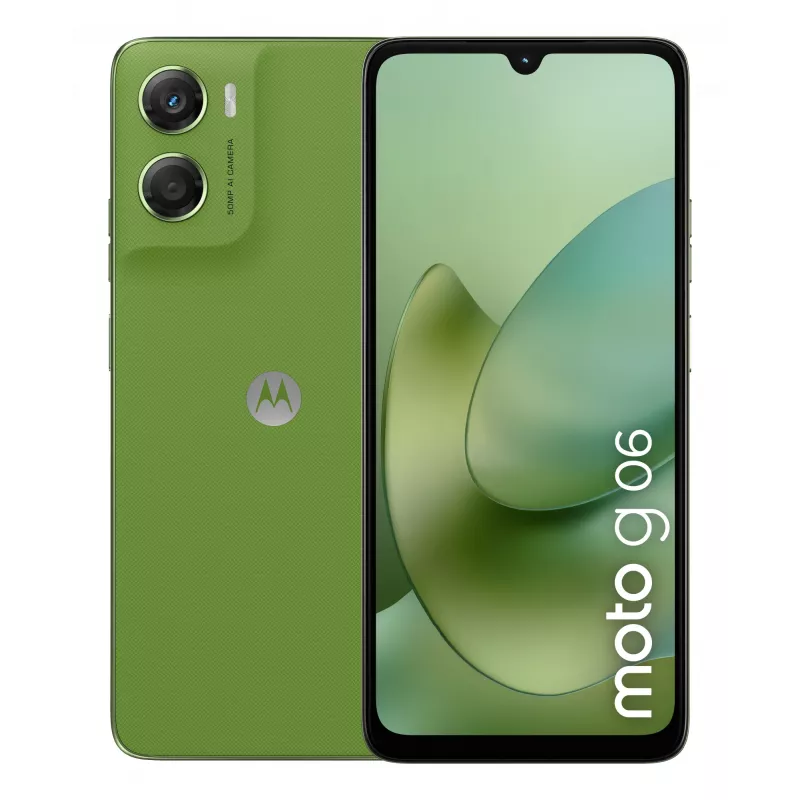Motorola moto g06 17,5 cm (6,88 tolli) Dual SIM Android 15 4G USB Type-C 4 GB 256 GB 5200 mAh Roheline