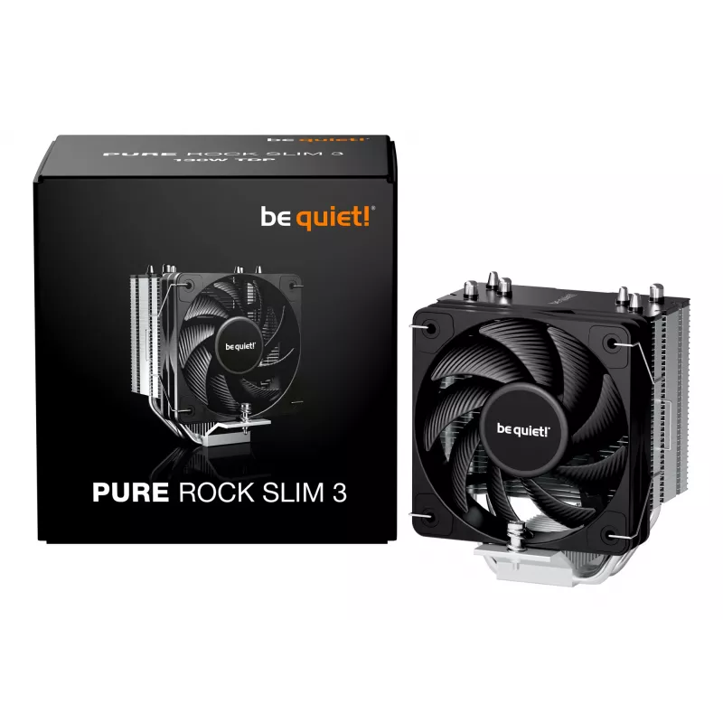 be quiet Pure Rock õhuke 3 protsessori õhkjahuti 10 cm Hõbedane 1 tk