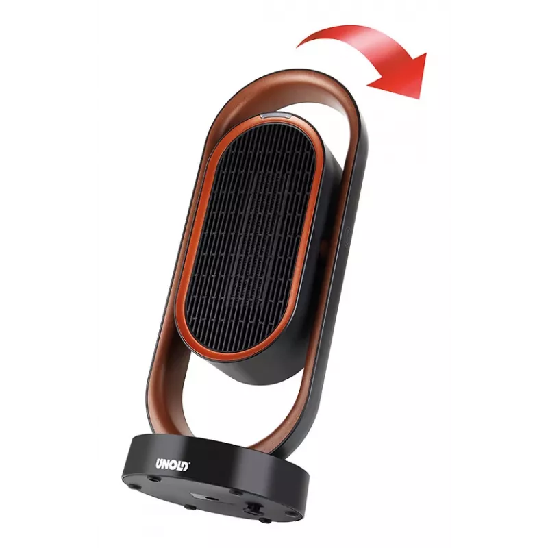 Unold Ceramic Fan Heater 3D, elektriline ventilaatorküttekeha, keraamiline, -45 - 45°, 80°, 8 h, 1,5 m