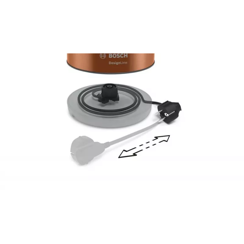 Bosch TWK4P439 elektriline veekeetja 1,7 L 2400 W Must, Kuldne