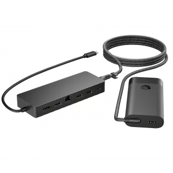 USB-C jaotur ja sülearvuti laadija HP 9H0H9AA#ABB Kompaktne disain, mitmekülgne ühenduvus