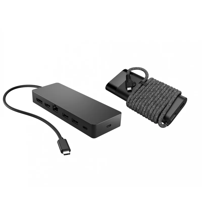 USB-C jaotur ja sülearvuti laadija HP 9H0H9AA#ABB Kompaktne disain, mitmekülgne ühenduvus