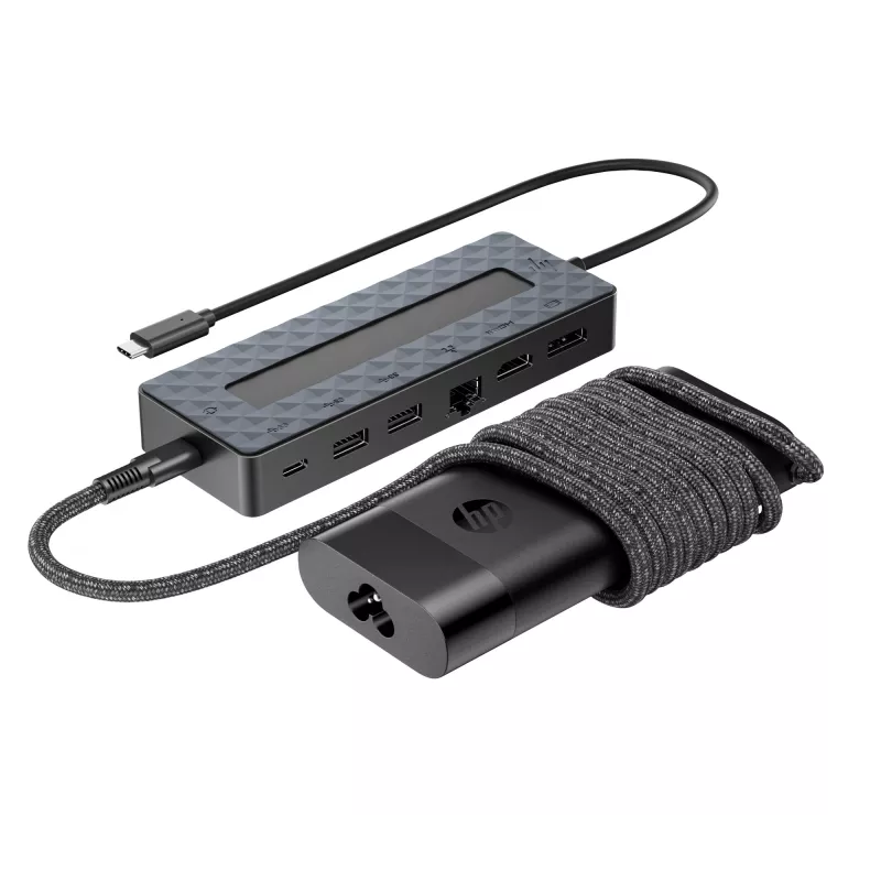 USB-C jaotur ja sülearvuti laadija HP 9H0H9AA#ABB Kompaktne disain, mitmekülgne ühenduvus