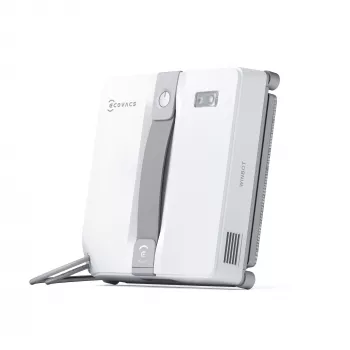 Akende puhastusrobot Ecovacs WINBOT MINI — iminapp, Li‑Ion aku, min aken 22×25 cm, 1,3 kg, 215×215×55 mm, hall/valge