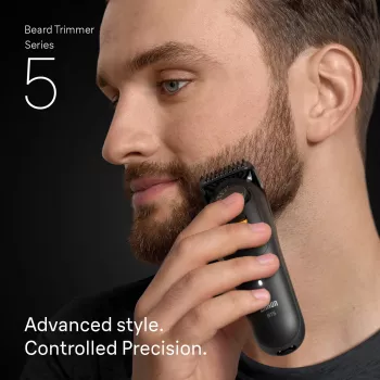 Braun BeardTrimmer 5 BT5560 habemeajamismasin, aku, 40, 2 cm, märg ja kuiv, must