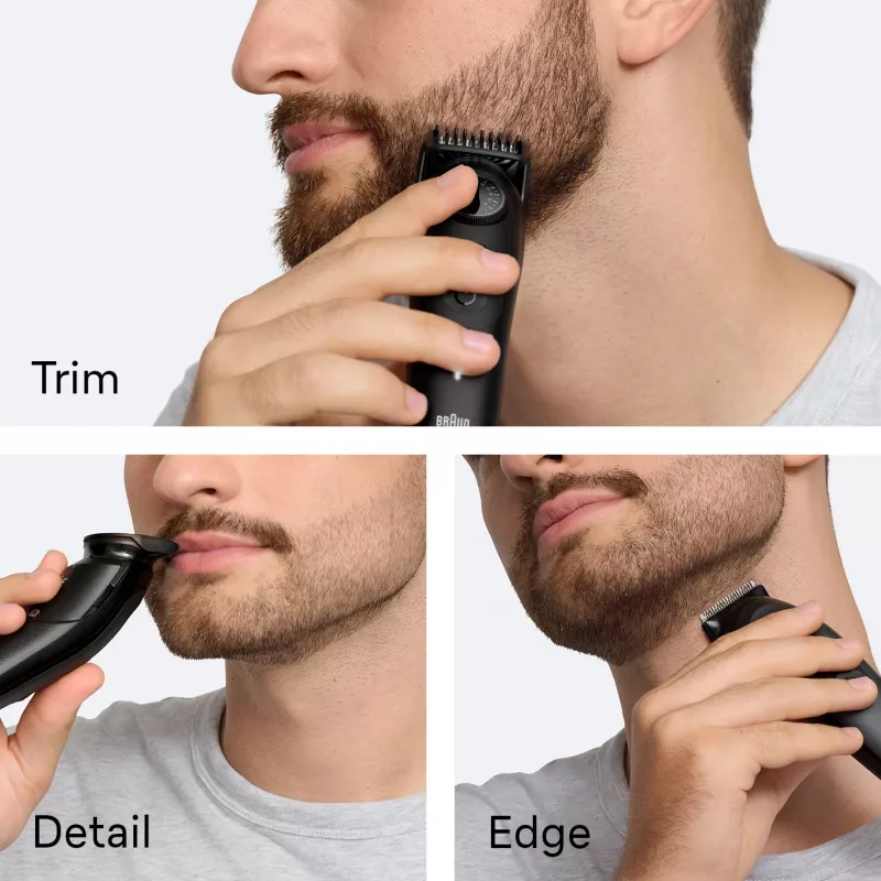 Braun BeardTrimmer 5 BT5560 habemeajamismasin, aku, 40, 2 cm, märg ja kuiv, must
