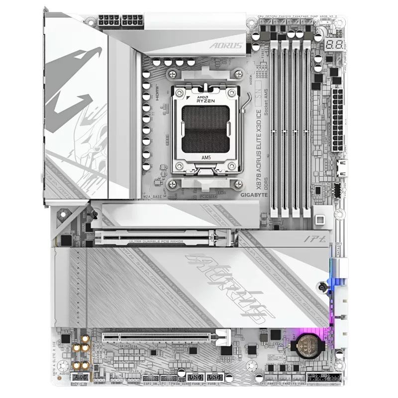 Emaplaat GIGABYTE X870 AORUS ELITE X3D ICE, AMD X870, Socket AM5, ATX