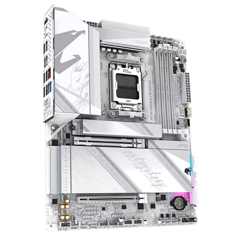 Emaplaat GIGABYTE X870 AORUS ELITE X3D ICE, AMD X870, Socket AM5, ATX