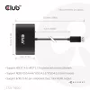 CLUB3D Quad DisplayPort™ Hub – 4 x 4K eraldusvõime @ 30 Hz, MST tugi