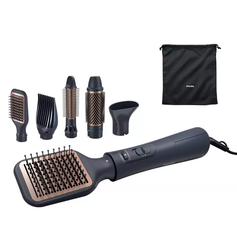 Philips 5000 seeria BHA530/00 soengukomplekt — juuksesirgendaja ja -koolutaja, 1000 W, 3 kuumutusastet, ioonne, 5 lisatarvikut, 2 m juhe, must