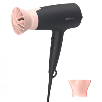 Philips 3000 seeria BHD350/10 föön, DC, must, roosa, riputusrõngas, 1,8 m, 2100 W, 220–240 V