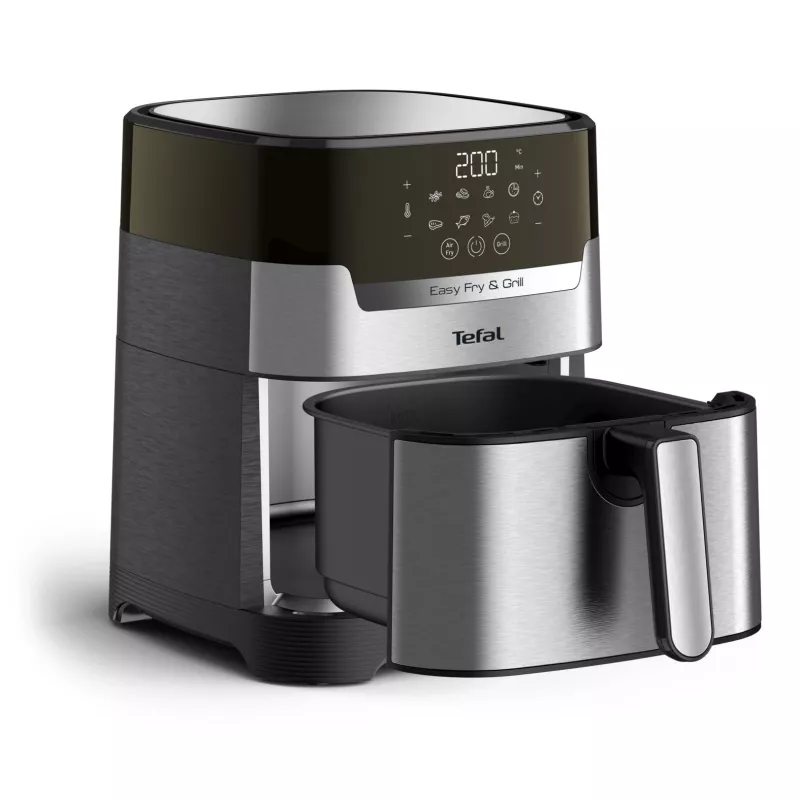 Tefal Easy Fry & Grill EY505D Üksik 4,2 L Eraldiseisev 1550 W Kuumaõhufritüür Roostevaba teras