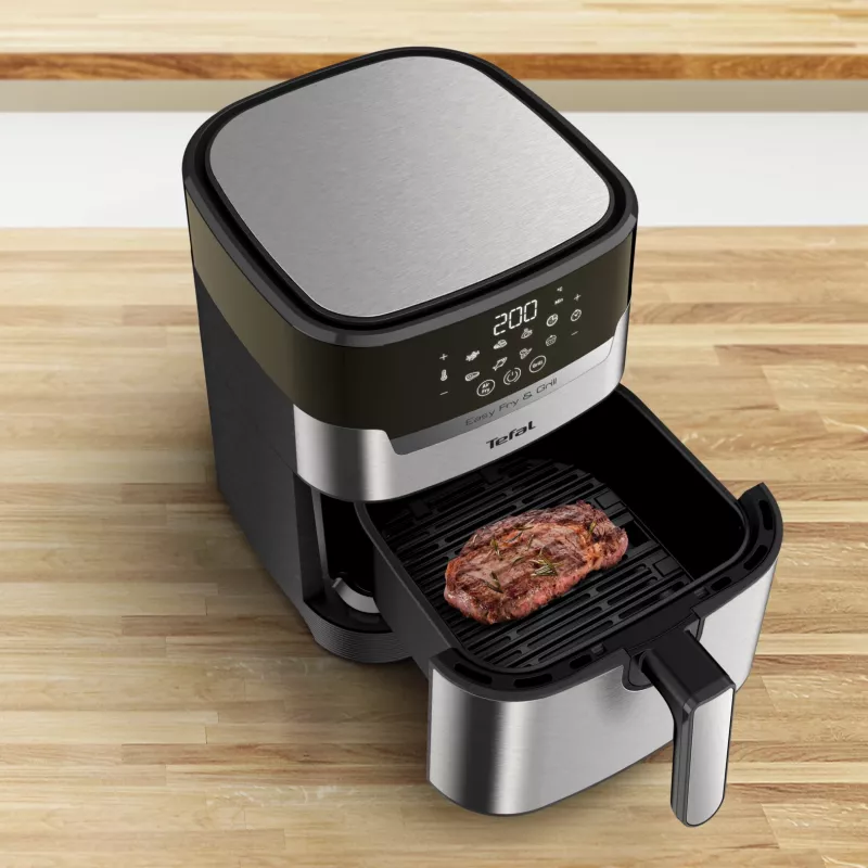 Tefal Easy Fry & Grill EY505D Üksik 4,2 L Eraldiseisev 1550 W Kuumaõhufritüür Roostevaba teras