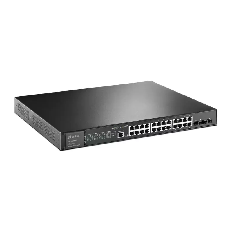TP-Link Omada 24-port Gigabit ja 4-port 10GE SFP+ L2+ halduslüliti 24-port PoE+-ga