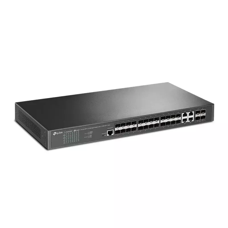 TP-Link Omada 24-port SFP L2+ halduslüliti 4 10GE SFP+ pesaga