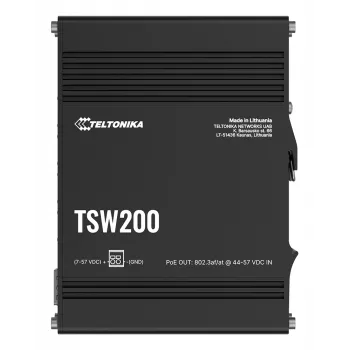 TELTONIKA TSW200 Tööstuslik haldamata PoE+ Gigabit Ethernet lüliti