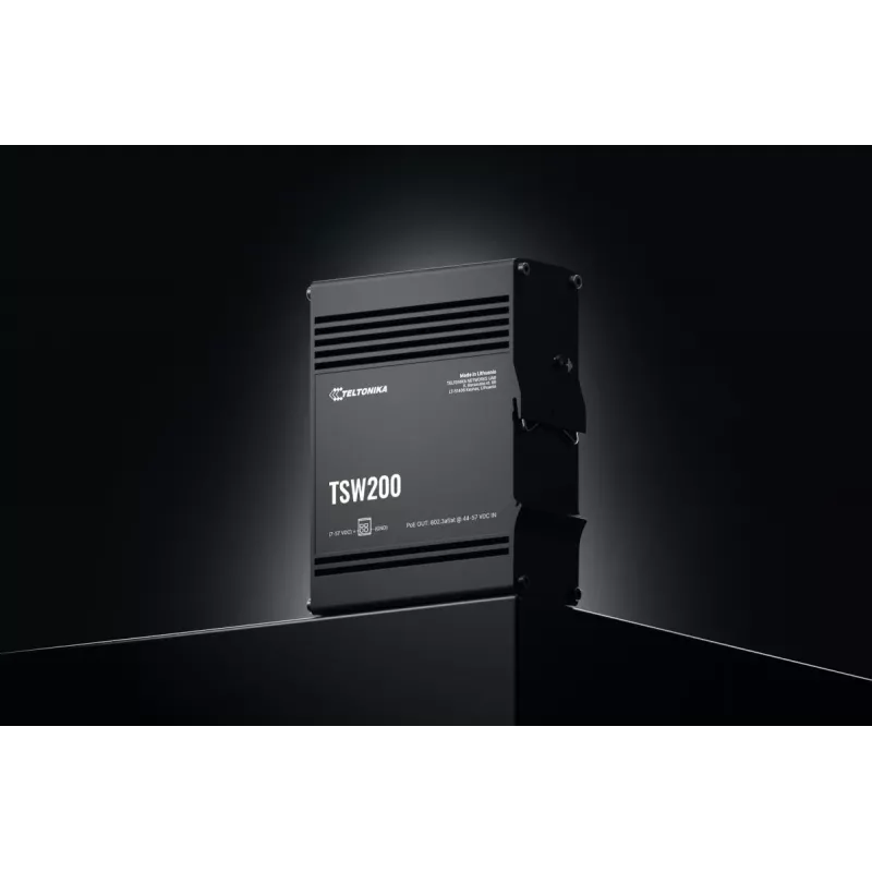 TELTONIKA TSW200 Tööstuslik haldamata PoE+ Gigabit Ethernet lüliti