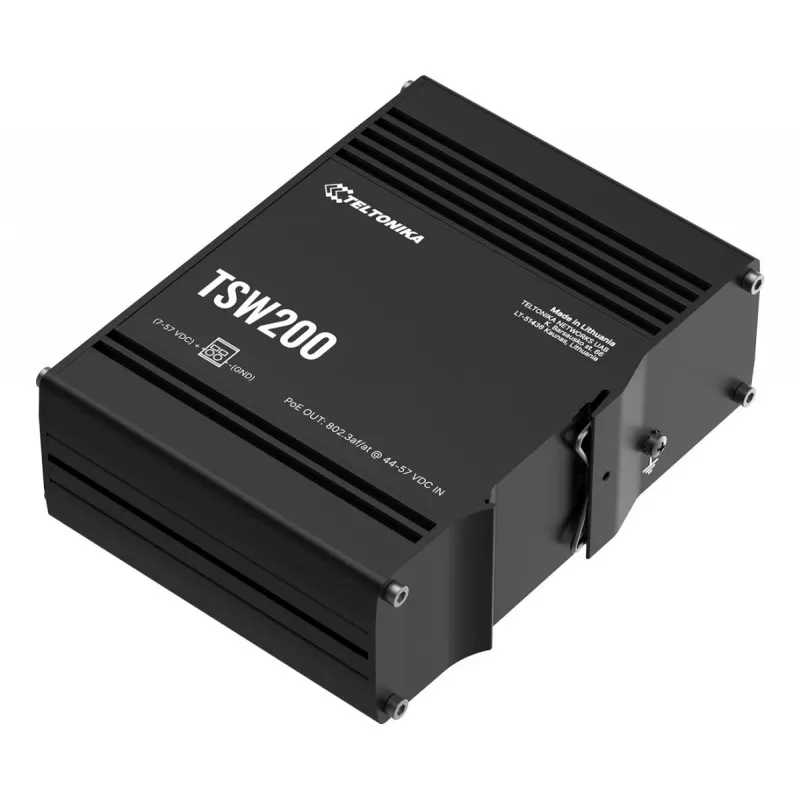 TELTONIKA TSW200 Tööstuslik haldamata PoE+ Gigabit Ethernet lüliti