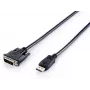 Equip DisplayPort-DVI-D kahe lüliga kaabel, 2 m, 2 m, DisplayPort, DVI-D, isane, isane, 1920 x 1200 pikslit