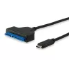 Equip USB Type C to SATA kaabel, Must, 6 Gbit/s, 50 mm, 150 mm, 500 mm, 50 g