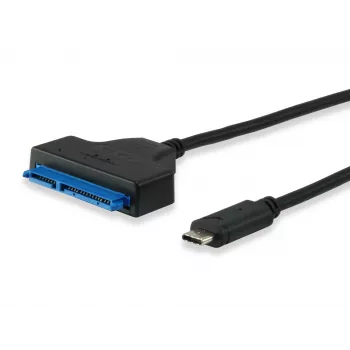 Equip USB Type C to SATA kaabel, Must, 6 Gbit/s, 50 mm, 150 mm, 500 mm, 50 g